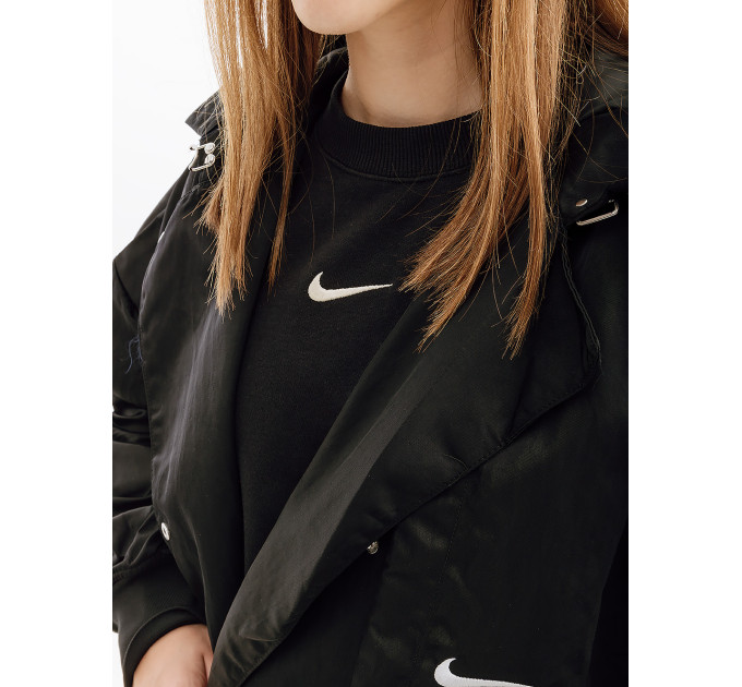 Жіноча Куртка Nike TRENCH SU Чорний L (7dFB4521-010 L)