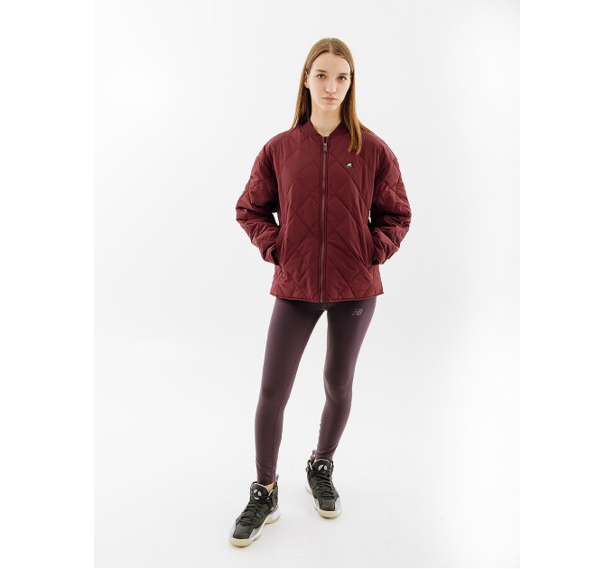 Жіноча Куртка New Balance Athletics Fashion Бордовий S (7dWJ33504NBY S)