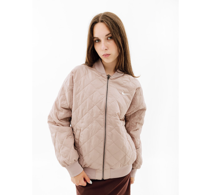 Жіноча Куртка Nike W NSW VRSTY BMBR JKT Бежевий XS (7dDV7876-272 XS)