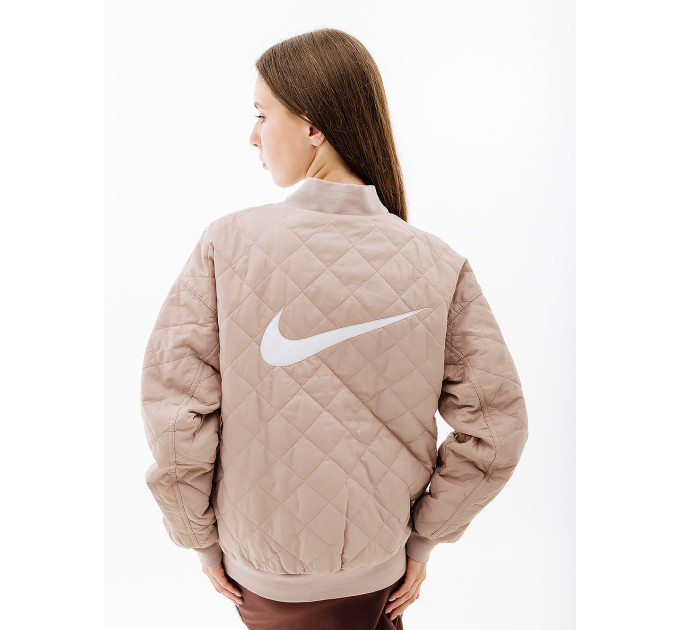 Жіноча Куртка Nike W NSW VRSTY BMBR JKT Бежевий XS (7dDV7876-272 XS)