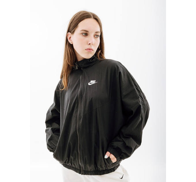 Жіноча Куртка Nike W NSW ESSNTL WR WVN JKT Чорний S (7dDM6185-010 S)
