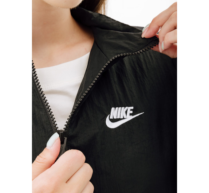 Жіноча Куртка Nike W NSW ESSNTL WR WVN JKT Чорний S (7dDM6185-010 S)