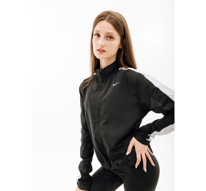 Жіноча Куртка Nike W NK SWSH RUN JKT Чорний XS (7dDX1037-010 XS)