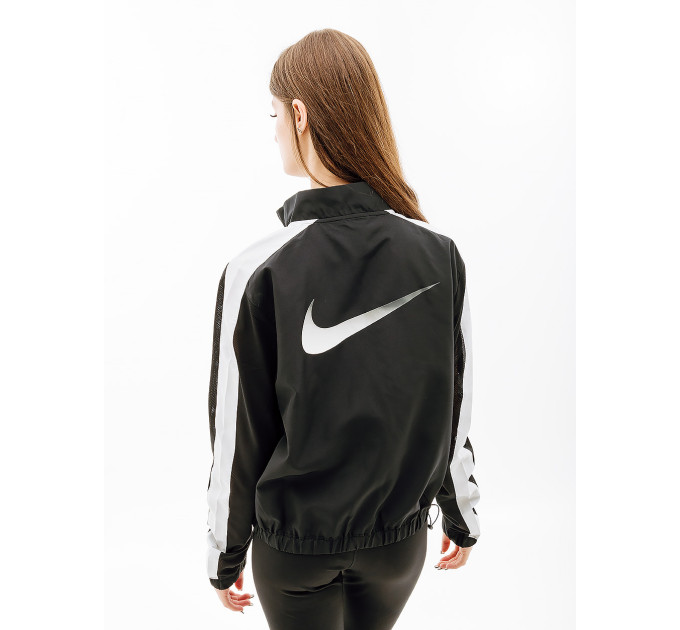Жіноча Куртка Nike W NK SWSH RUN JKT Чорний XS (7dDX1037-010 XS)