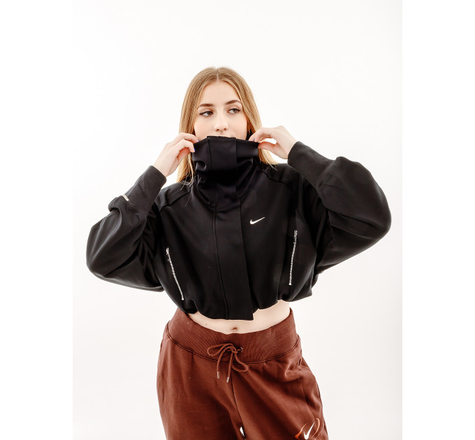 Жіноча Куртка Nike CLLCTN CROP JKT Чорний S (7dFB8290-010 S)