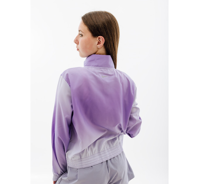 Жіноча Куртка Nike W NK SWSH RUN PRNT JKT Фіолетовий M (7dDX1039-567 M)