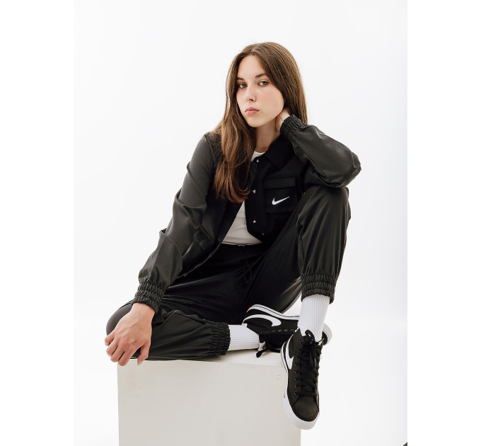 Жіноча Куртка Nike W NSW SWSH JKT WVN Чорний L (7dFD1130-010 L)