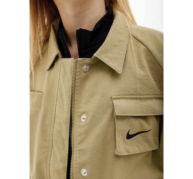 Жіноча Куртка Nike W NSW SWSH JKT WVN Бежевий L (7dFD1130-276 L)