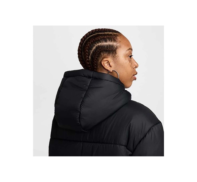 Жіноча Куртка Nike W NSW TF SNFL NK CLSC PRKA Чорний L (7dFZ5903-010 L)