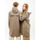 Жіноча Куртка Rains Long Jacket Коричневий XS-S (7d1202-TAUPE XS-S)