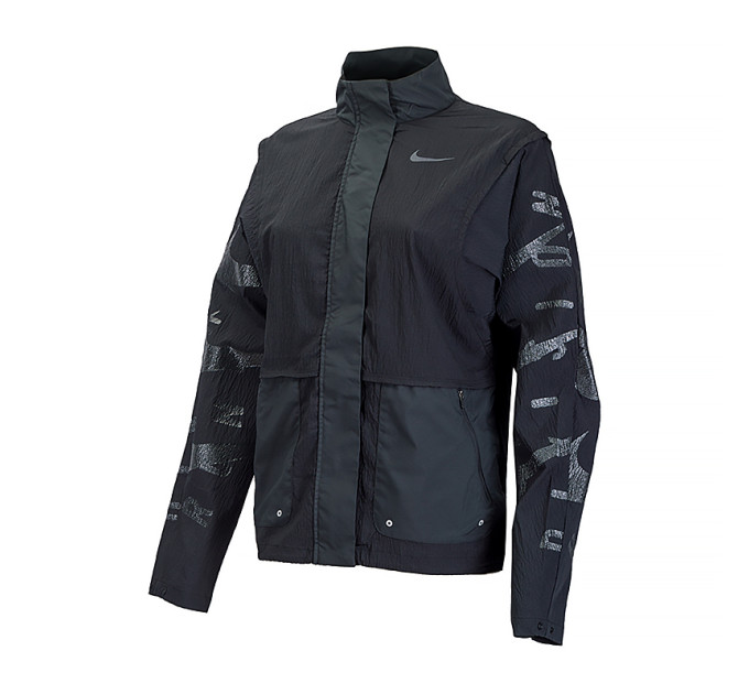 Жіноча Куртка Nike W NK TF RUN DVN JACKET Чорний M (DX0325-010)