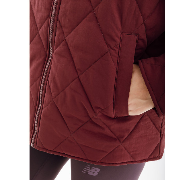 Жіноча Куртка New Balance Athletics Fashion Бордовий L (7dWJ33504NBY L)