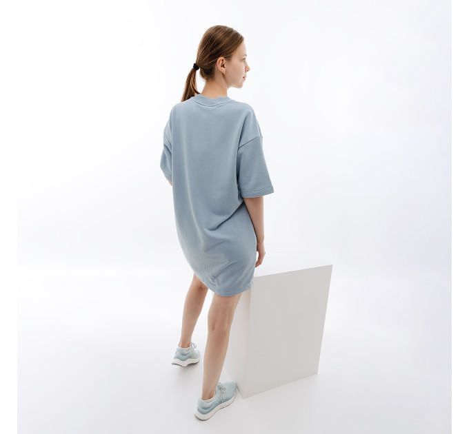 Жіноче Сукня New Balance Essentials Stacked Logo Блакитний S (WD31501LAY)