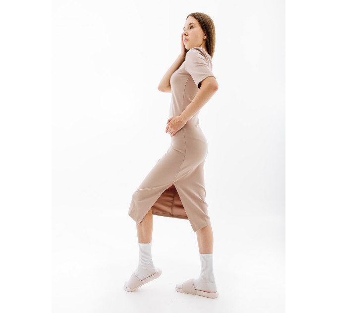 Жіноче Сукня Nike W NSW ESSNTL MIDI DRESS Бежевий L (7dDV7878-272 L)