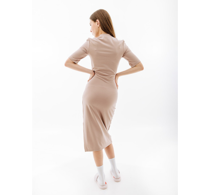 Жіноче Сукня Nike W NSW ESSNTL MIDI DRESS Бежевий M (7dDV7878-272 M)
