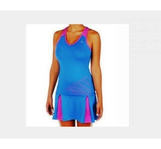 Жіноче Сукня K-Swiss Womens Big short split dress blue/pink (S) 190059-436