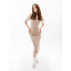 Жіноче Сукня Nike W NSW ESSNTL MIDI DRESS Бежевий XS (7dDV7878-272 XS)