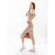 Жіноче Сукня Nike W NSW ESSNTL MIDI DRESS Бежевий XS (7dDV7878-272 XS)