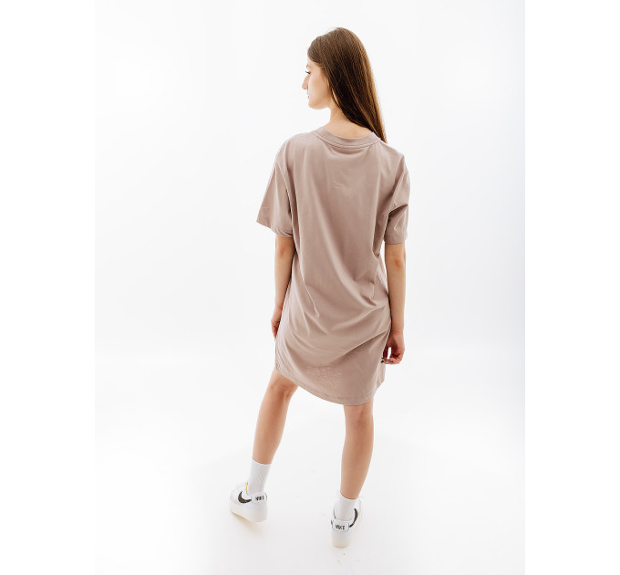 Жіноче Сукня Nike W NSW ESSNTL SS DRESS TSHRT Бежевий L (7dDV7882-272 L)