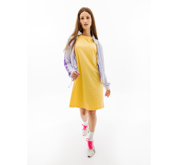 Жіноче Сукня Nike W NSW ESSNTL SS DRESS TSHRT Жовтий L (7dDV7882-795 L)