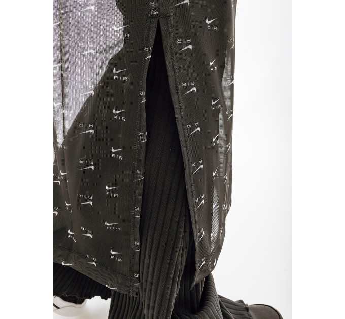 Жіноче Сукня Nike W NSW AIR AOP MESH LS DRESS Чорний XS (7dDV8249-010 XS)