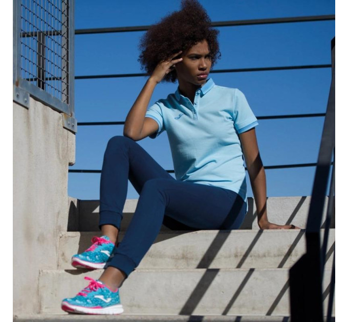 Жіноче поло Joma BALI II Блакитний XL (900444.350 XL)