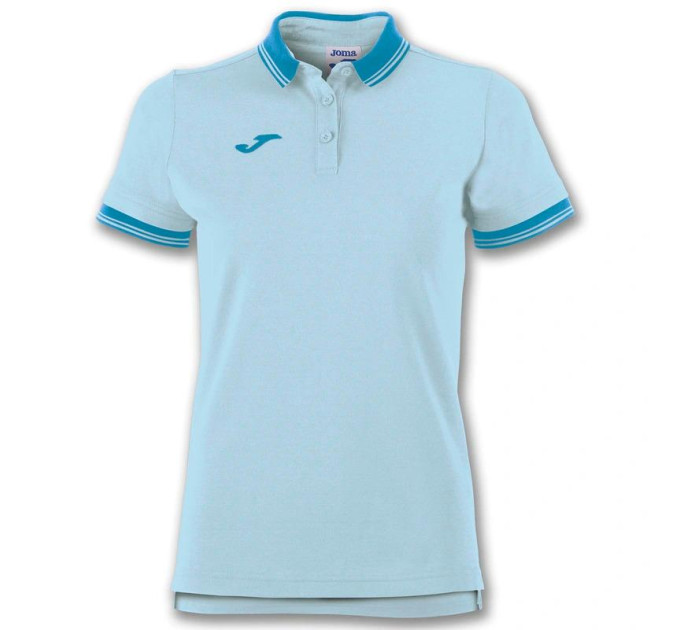 Жіноче поло Joma BALI II Блакитний XL (900444.350 XL)