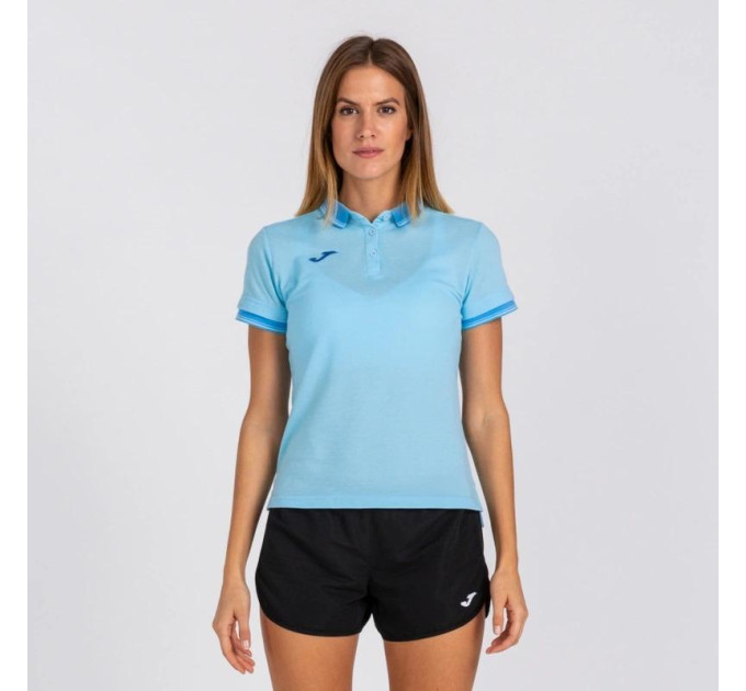 Жіноче поло Joma BALI II Блакитний XL (900444.350 XL)