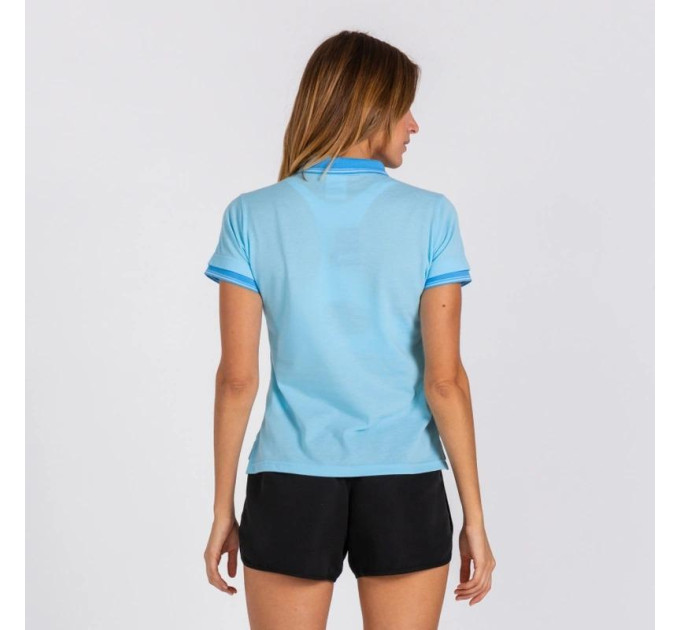 Жіноче поло Joma BALI II Блакитний 2XL (900444.350 2XL)