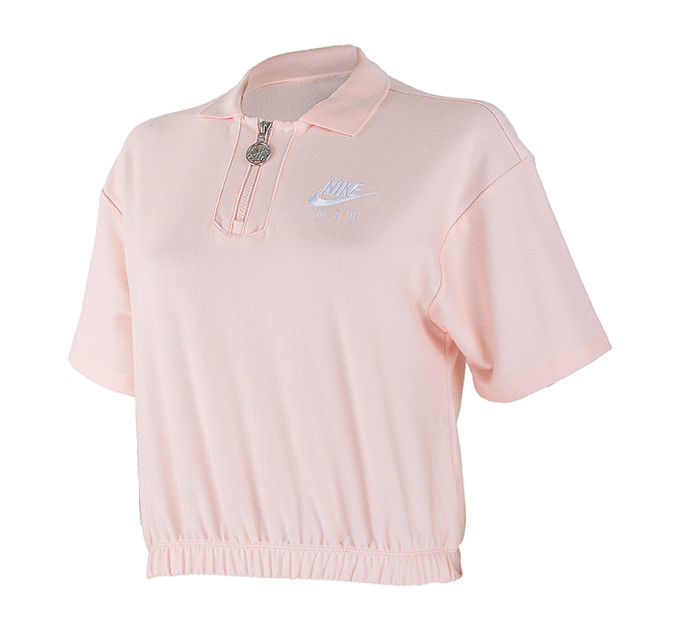 Жіноча Футболка Nike W NSW AIR PIQUE POLO Помаранчевий M (DM6464-610 M)