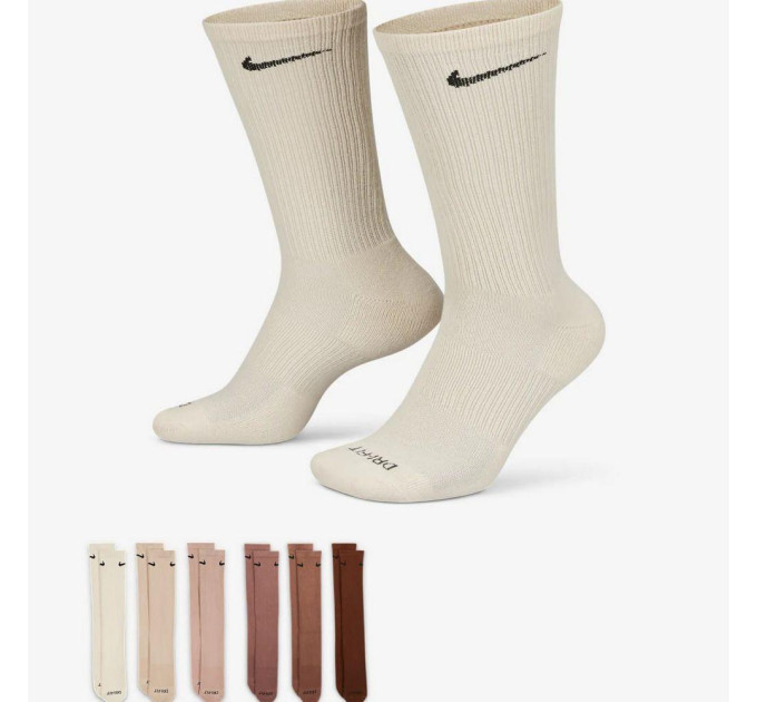 Жіночі Шкарпетки Nike Everyday Plus Cushioned Різнокольоровий 34-38 (7dSX6897-904 34-38)