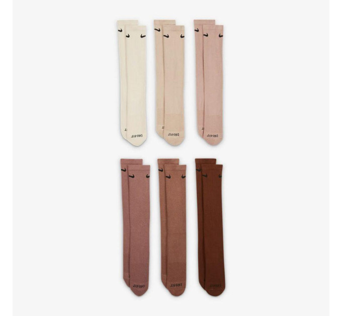 Жіночі Шкарпетки Nike Everyday Plus Cushioned Різнокольоровий 34-38 (7dSX6897-904 34-38)