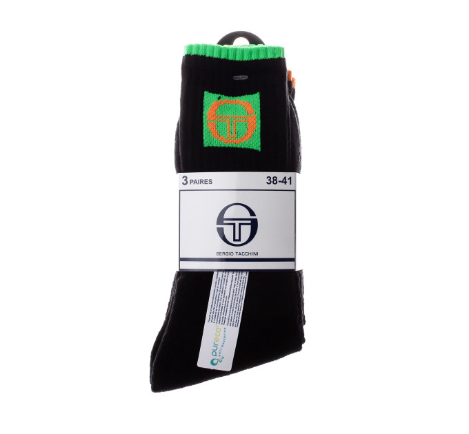 Шкарпетки Sergio Tacchini 3-pack 35-37 black 13520106-2