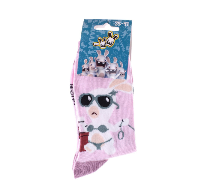 Шкарпетки Rabbids Invasion Rabbit Cretin Rabbit In Bikini 1-pack 35-41 pink 13849251-3