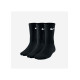 Жіночі Шкарпетки Nike U NK LTWT CRW 3PR Чорний 34-38 (7dSX4704-010 34-38)