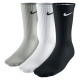 Жіночі Шкарпетки Nike U NK PERF LTWT CREW 3PR Чорний, Білий, Сірий S (34-38) (SX4704-901 34-38)