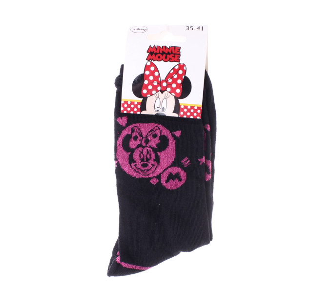 Шкарпетки Disney Minnie Head Of Minnie In Circle 1-pack 35-41 black/pink 13843651-5