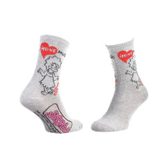 Шкарпетки The Simpsons Lisa I Love Music 1-pack 35-41 light gray 13057681-3