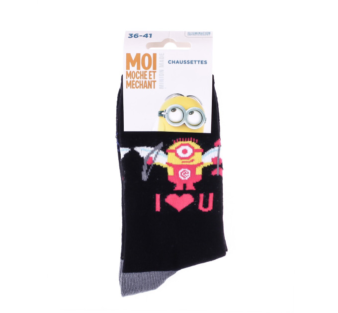 Шкарпетки Minions Minion Wings Arrows 1-pack 36-41 black 13890131-5