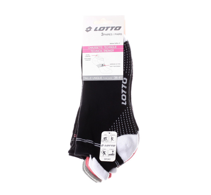 Шкарпетки Lotto 3-pack 36-41 black 13510214-2