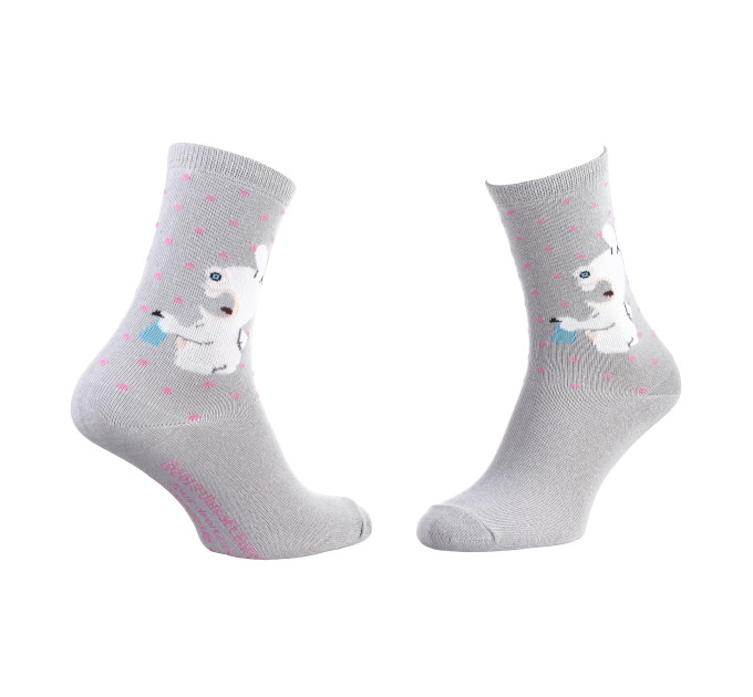 Шкарпетки Rabbids Invasion Cretin Rabbits Back Rabbit 1-pack 35-41 gray 13849251-6
