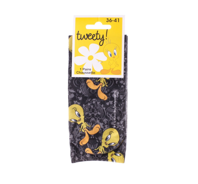 Шкарпетки Looney Tunes Tweety Jambes Croisees 1-pack 36-41 black 17890935-2
