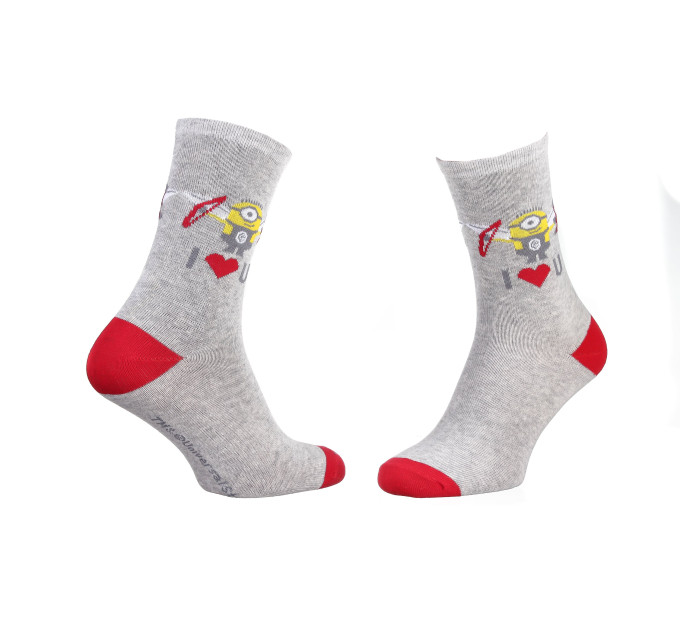 Шкарпетки Minions Minion Wings Arrows 1-pack 36-41 light gray 13890131-6