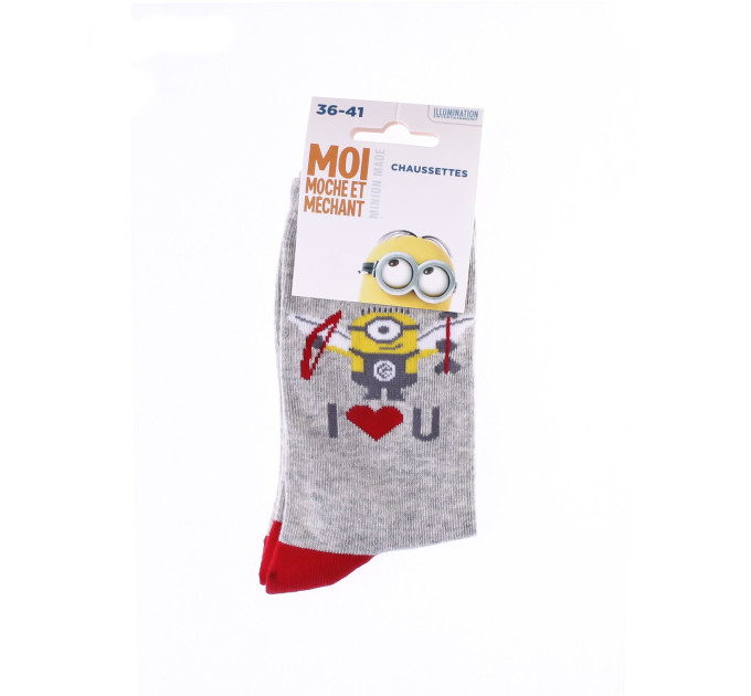 Шкарпетки Minions Minion Wings Arrows 1-pack 36-41 light gray 13890131-6