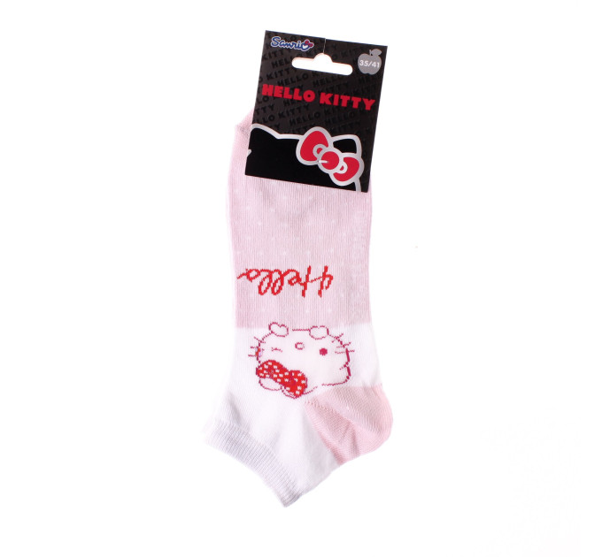 Шкарпетки Hello Kitty Tete Hk Pois 1-pack 35-41 white/pink 13890712-8