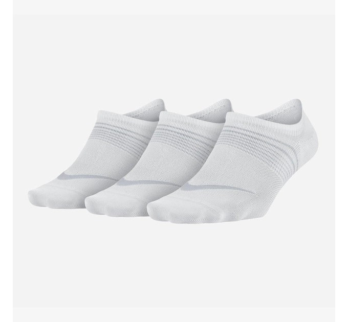 Жіночі Шкарпетки Nike U NK EVERYDAY PLUS LTWT FOOTIE білий 34-38 SX5277-101 34-38