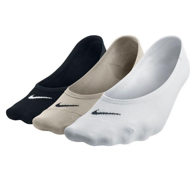 Шкарпетки Nike Women's Everyday Lightweight Footie 3-pack 38-42 black/beige/white SX4863-900 Шкарпетки Nike Women's Everyday Lightweight Footie 3-pack 38-42 black/beige/white SX4863-900