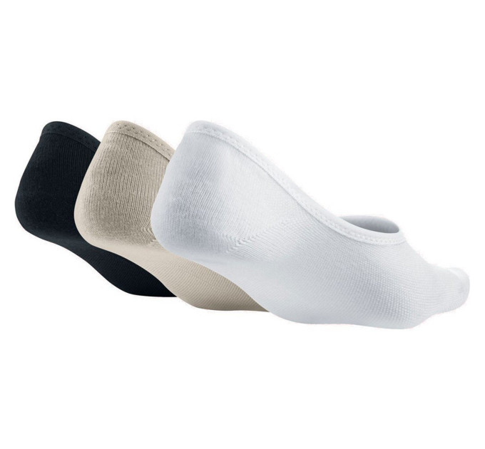 Шкарпетки Nike Women's Everyday Lightweight Footie 3-pack 38-42 black/beige/white SX4863-900