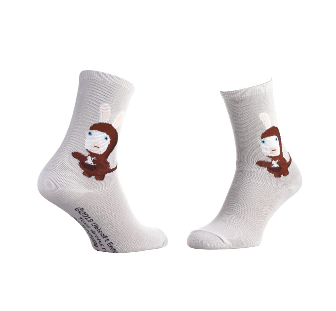 Шкарпетки Rabbids Invasion Rabbits In Kangaroo Costume 1-pack 35-41 gray 13849251-7