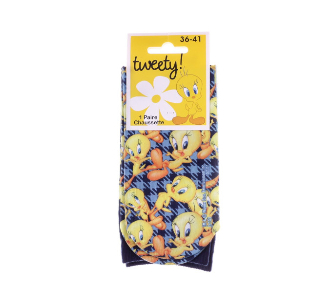 Шкарпетки Looney Tunes Fond Pied De Poule 1-pack 36-41 yellow/blue 17890935-3